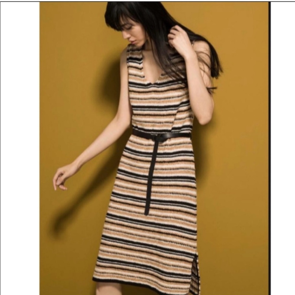 SOLD -Massimo Dutti sleeveless knitted dress